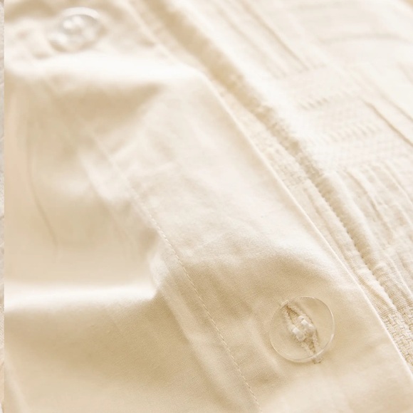 Quince Bedding Nwot Quince Checkered Matelasse Duvet Cover Undyed